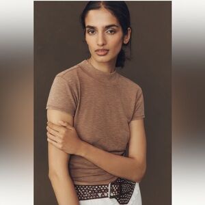 Anthropologie x Pilcro Turtleneck Cotton Tee - Size S - BNWT